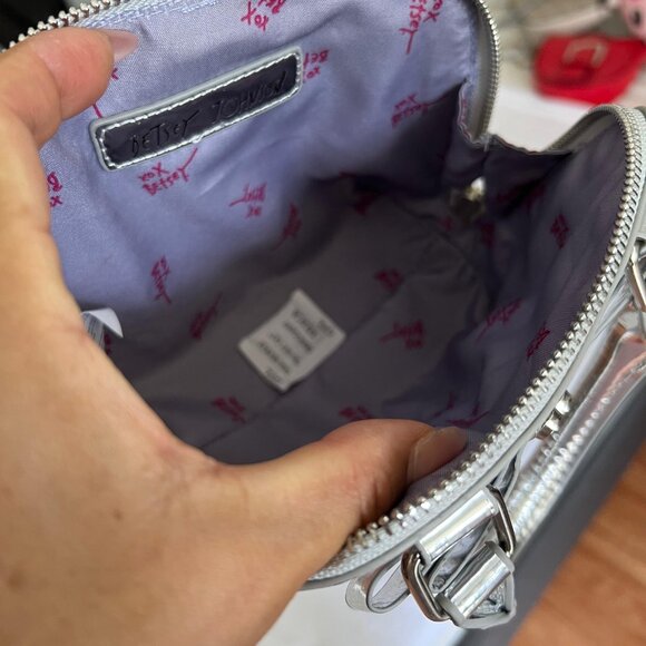 Betsey Johnson Silver Handbag - Picture 3 of 3